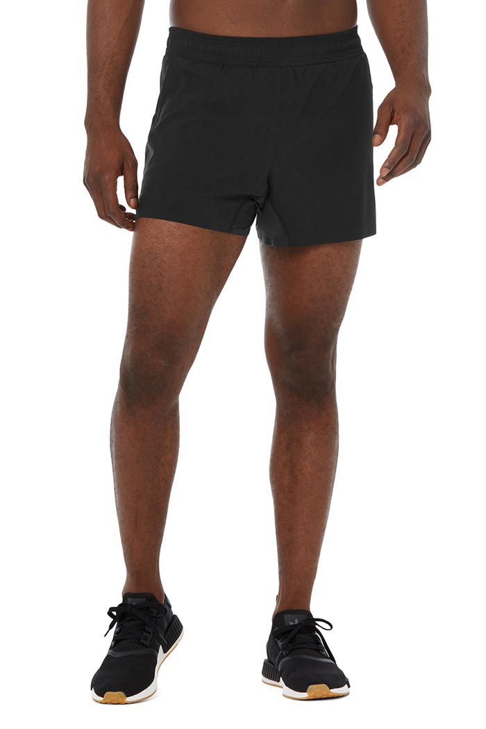 Alo Yoga 5" Adapt Running Men's Short Black | IUGLDFJ-53