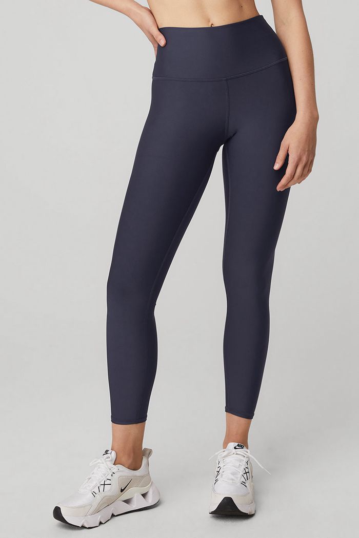 Alo Yoga 7/8 High-Waist Airlift Women's Leggings Black | LHYOSGN-25