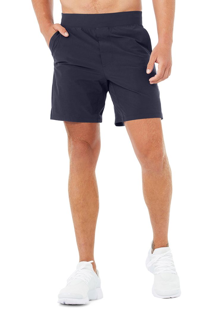 Alo Yoga 7" Repetition Men's Short Black | QEGRLOS-32