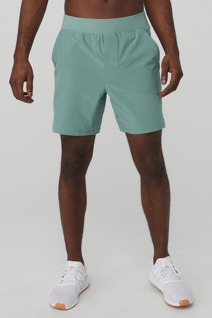 Alo Yoga 7'' Repetition Men's Short Blue | OPERWXV-21