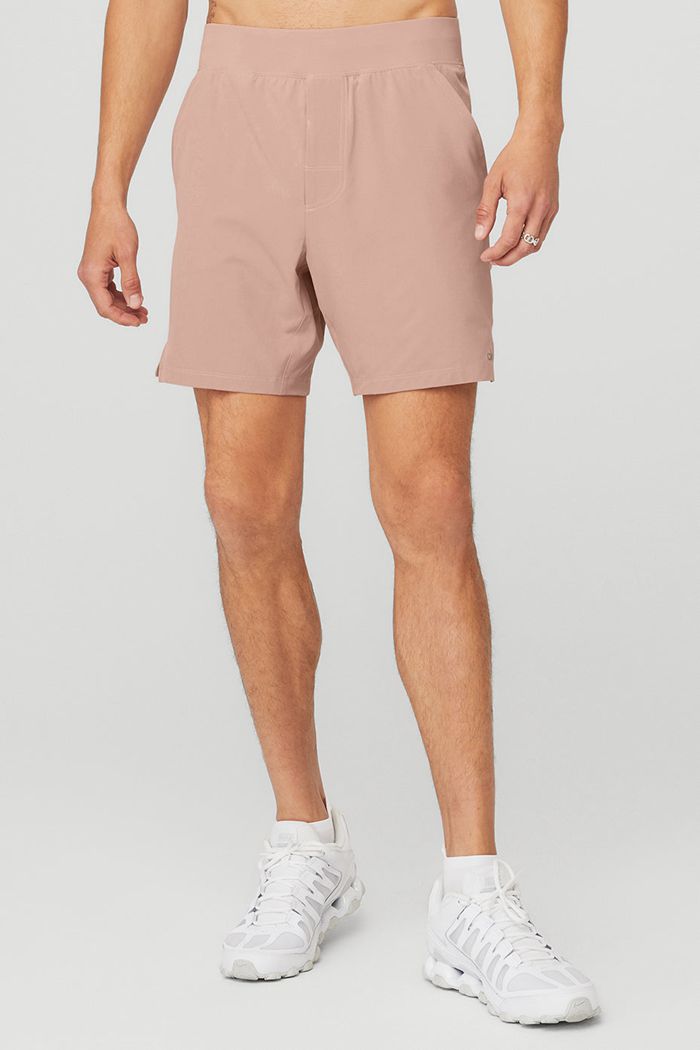 Alo Yoga 7\'\' Repetition Men\'s Short Pink | QSMWTUV-87