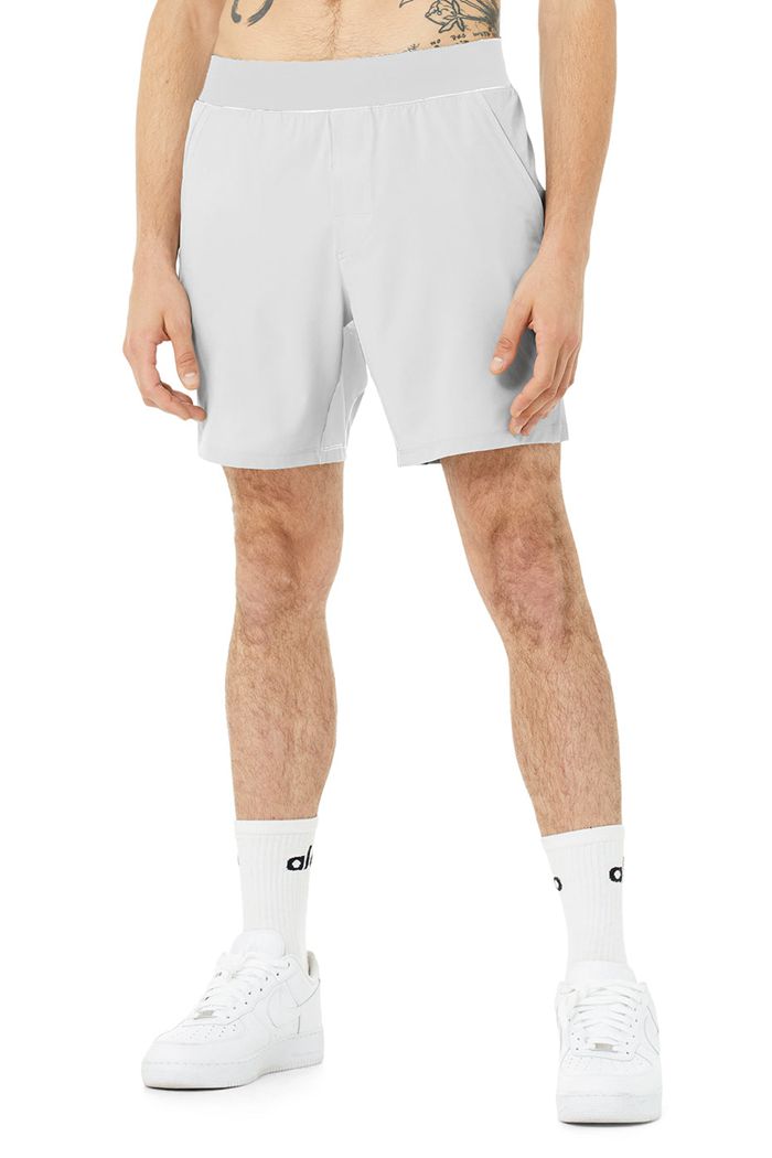 Alo Yoga 7" Repetition Men's Short White | CLHTXQP-16