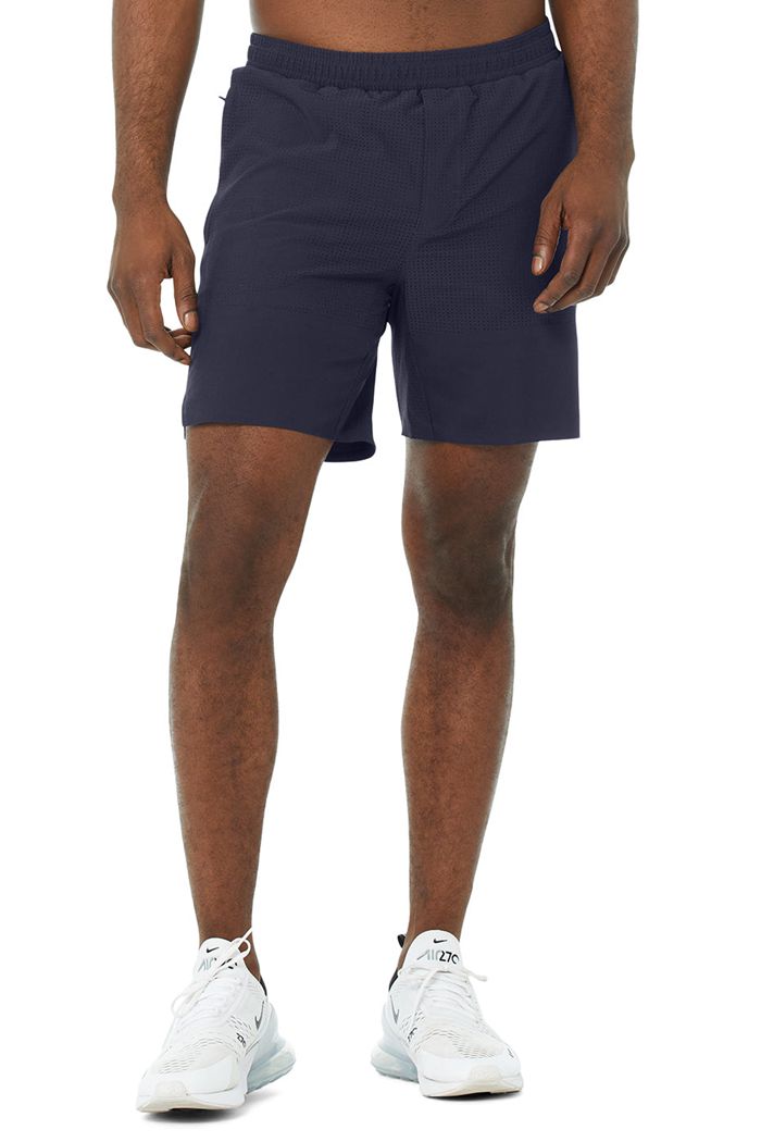 Alo Yoga 7" Traction Men's Short Black | TCFDAEG-91