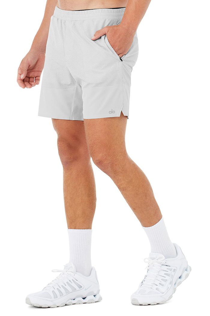 Alo Yoga 7" Traction Men's Short White | UZOBKGA-27