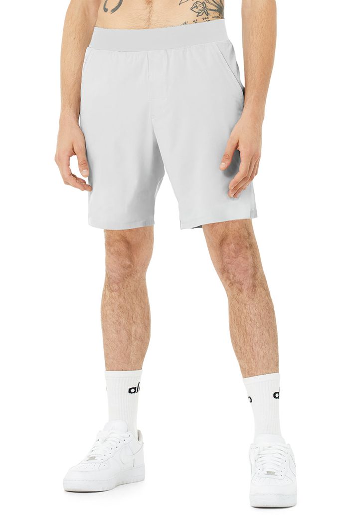 Alo Yoga 9" Repetition Men's Short White | GVPNYOH-49