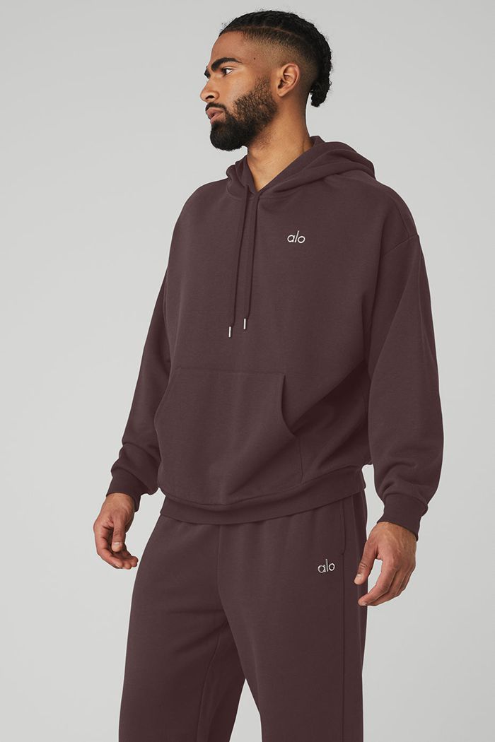 Alo Yoga Accolade Men's Hoodie Black | ZXLNHSF-51