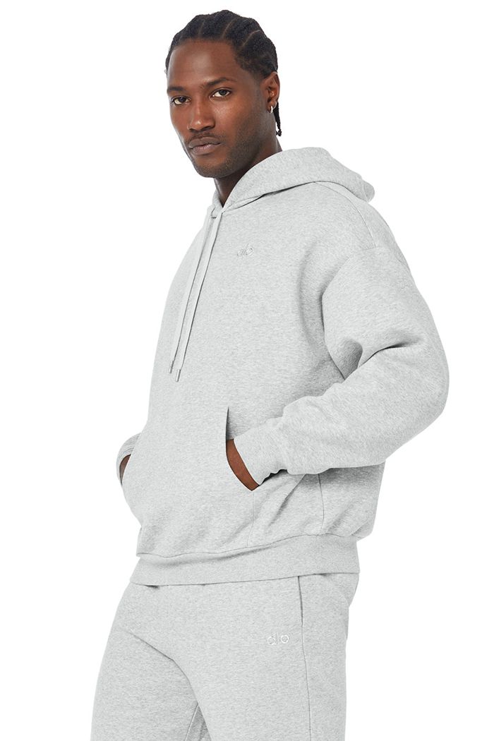 Alo Yoga Accolade Men's Hoodie Grey | ZOBSXME-91