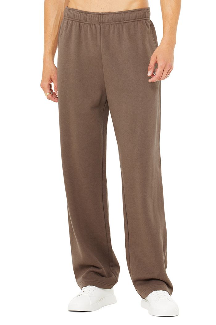 Alo Yoga Accolade Straight Leg Sweat Men's Pants Brown | LDZFRCA-84