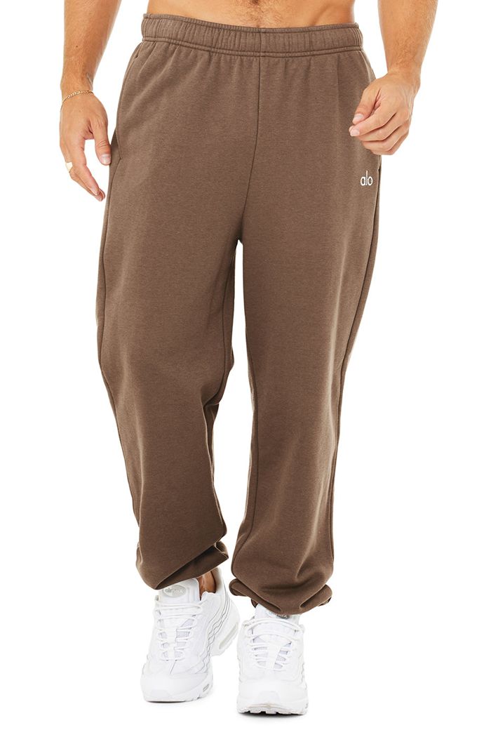 Alo Yoga Accolade Sweat Men's Pants Brown | KDVNYLJ-01