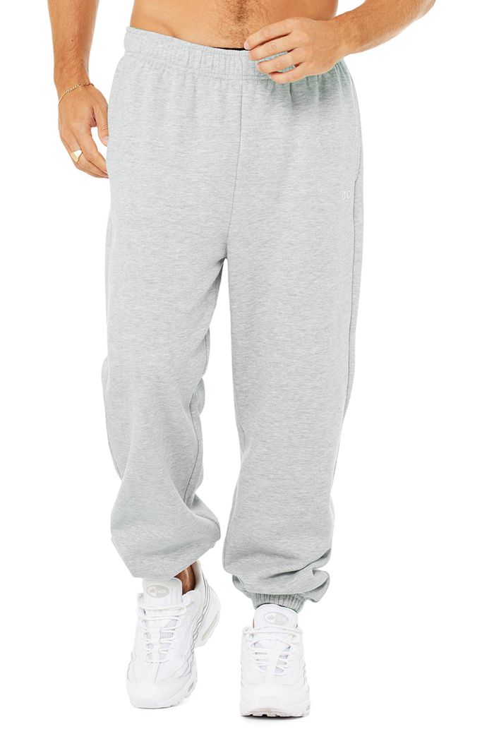 Alo Yoga Accolade Sweat Men's Pants Grey | KQUWEBO-18