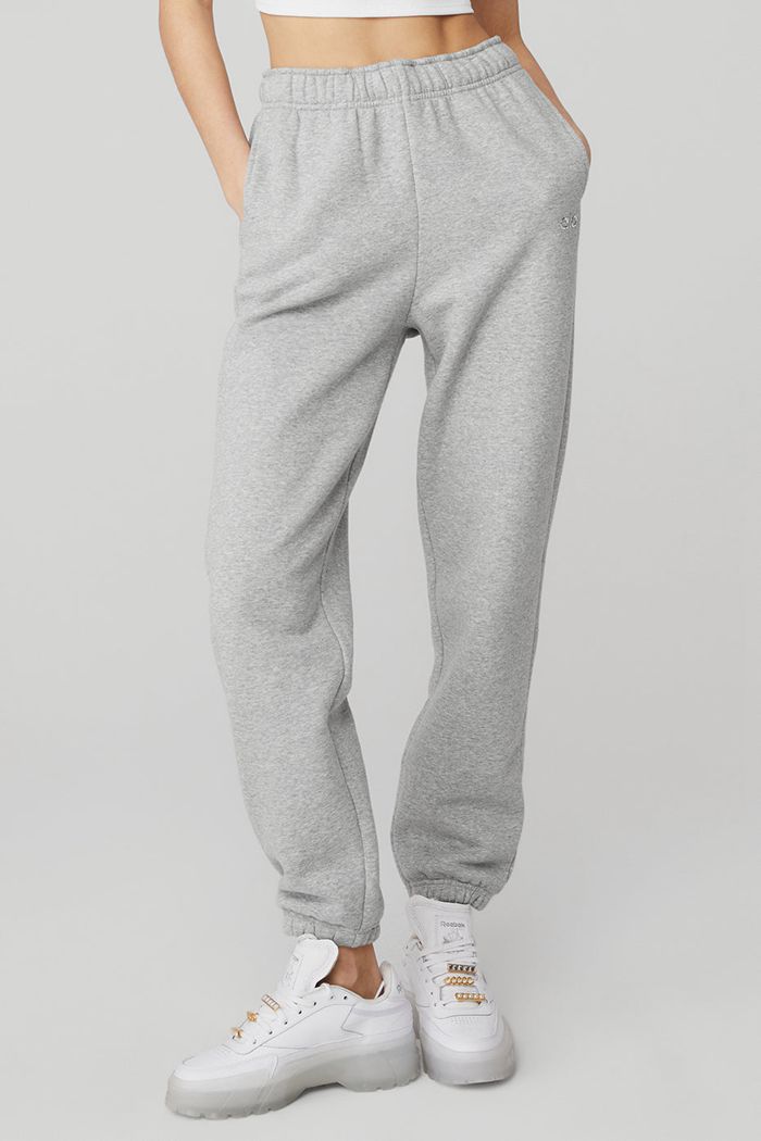 Alo Yoga Accolade Sweat Women's Pants Grey | SRCUDMJ-41