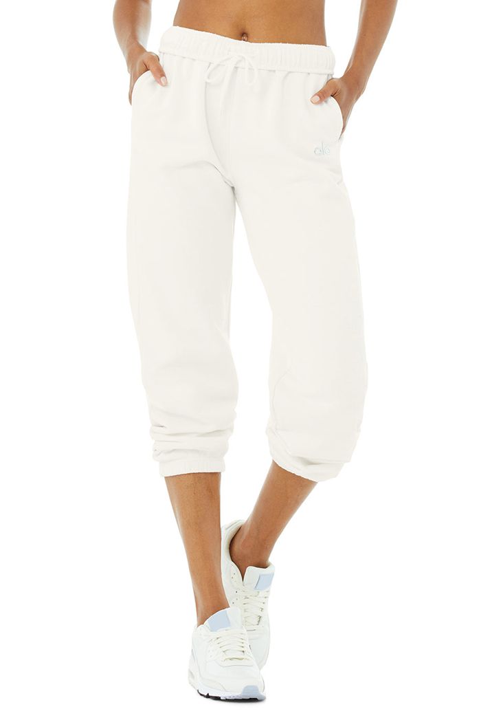 Alo Yoga Accolade Sweat Women's Pants White | DAGUPOX-02