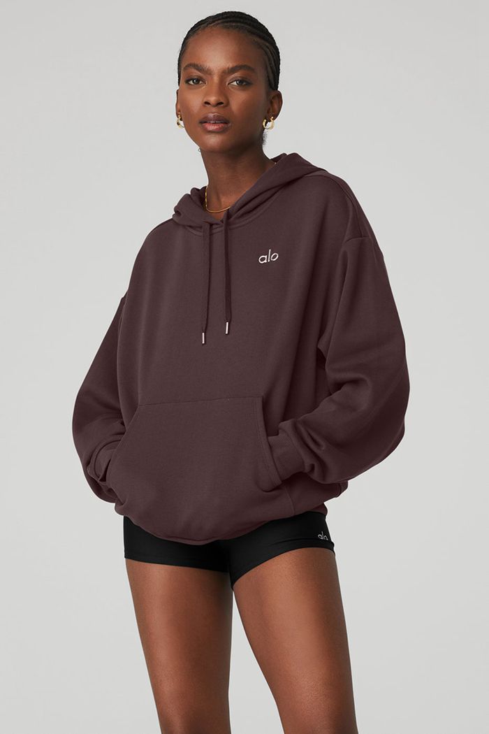 Alo Yoga Accolade Women's Hoodie Black | AWCKHDF-60