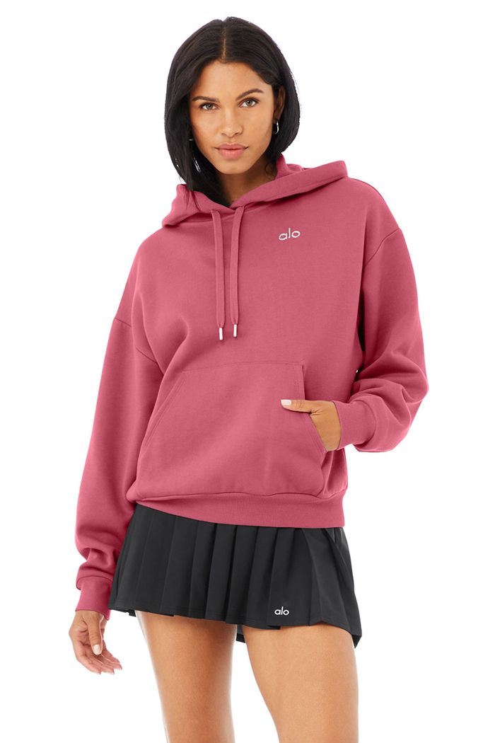 Alo Yoga Accolade Women's Hoodie Purple | OJVTAND-07