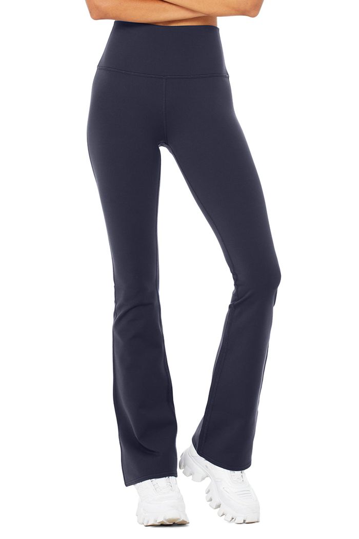 Alo Yoga Airbrush High-Waist Bootcut Women's Leggings Black | DWXBGCY-03