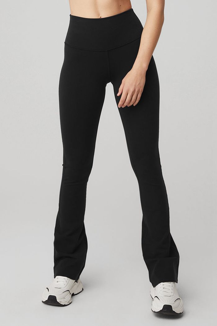 Alo Yoga Airbrush High-Waist Bootcut Women's Leggings Black | FBWCDVP-25