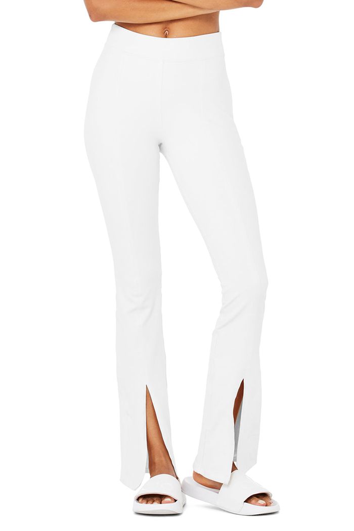 Alo Yoga Airbrush High-Waist Flutter Women's Leggings White | VICKYFE-82