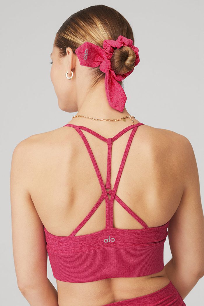 Alo Yoga Alosoft Rhythm Women's Scrunchie Red | PLHZYVE-39