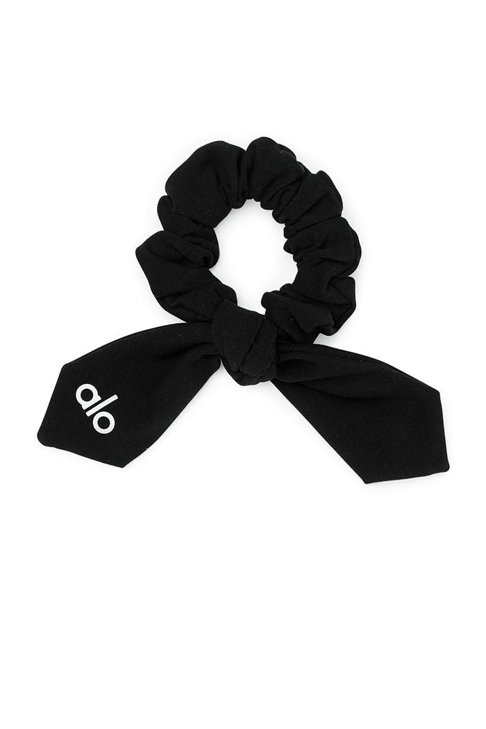 Alo Yoga Alosoft Rhythm Women's Scrunchie Black | XYWHQNL-49