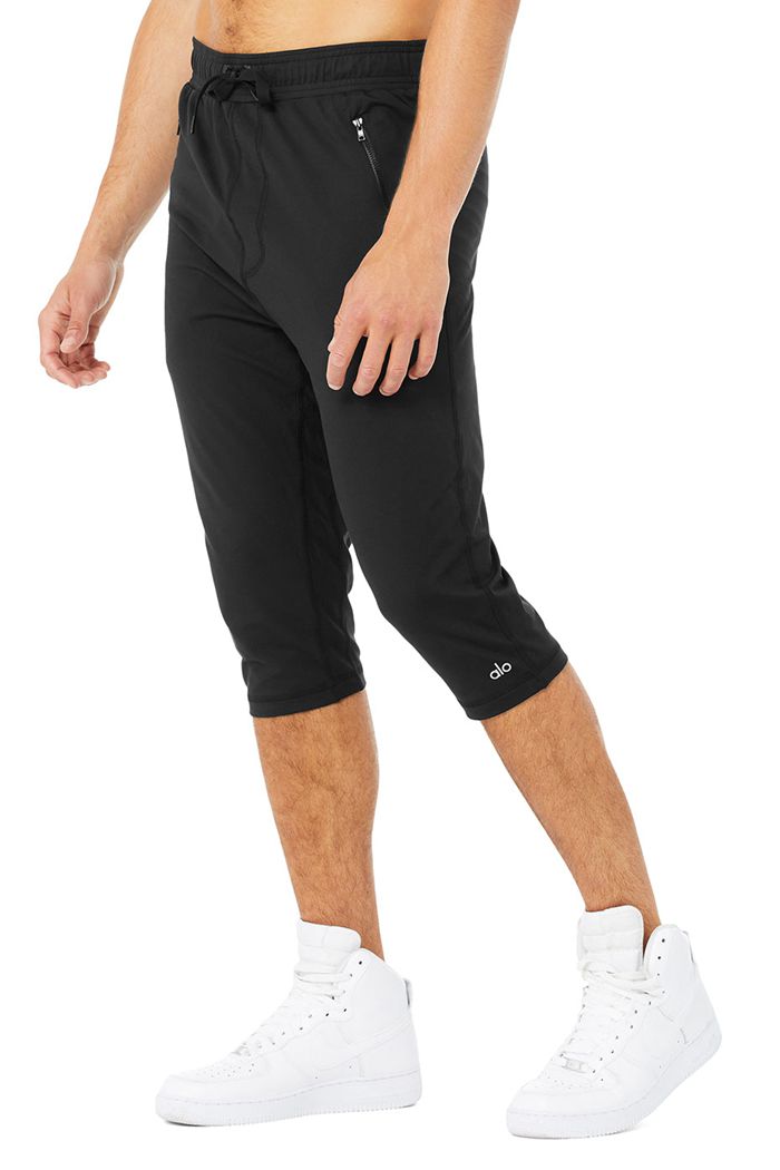 Alo Yoga Balance Capri Men's Pants Black | UHOSKFL-92