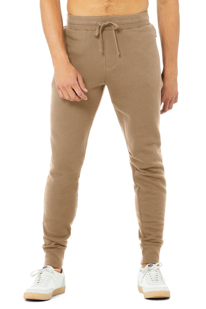 Alo Yoga Baseline Sweat Men's Pants Brown | NFTQYPO-89