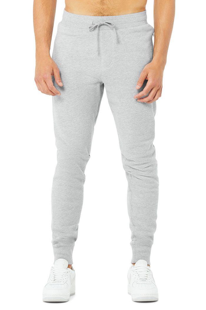 Alo Yoga Baseline Sweat Men's Pants Grey | JYSMLNX-42