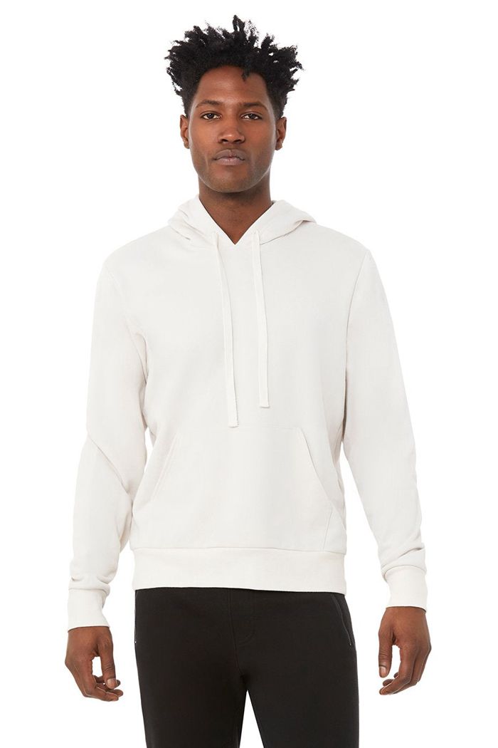 Alo Yoga Caliber Men's Hoodie Beige | LXRONZI-20