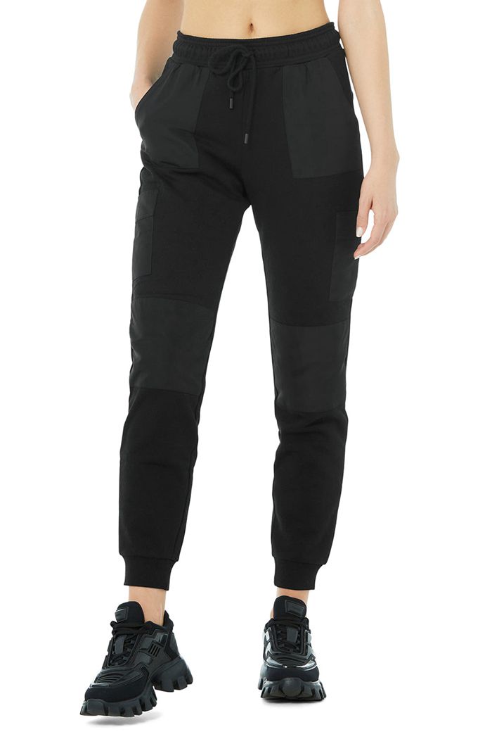 Alo Yoga Cargo Jogger Women's Pants Black | BUQSXZN-20