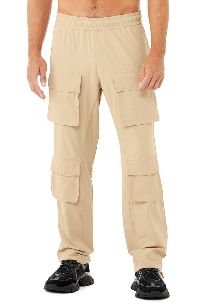 Alo Yoga Cargo Venture Men's Pants Brown | UFPRZWQ-47