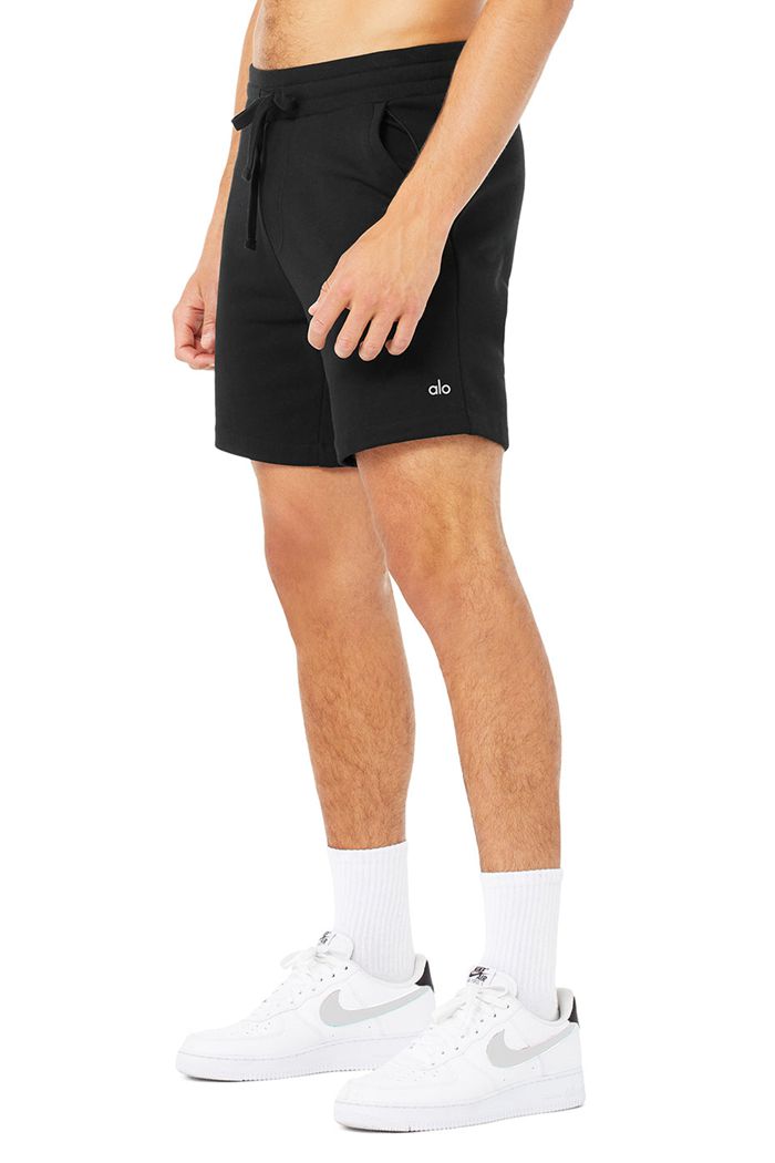 Alo Yoga Chill Men's Short Black | DJWSHXM-09