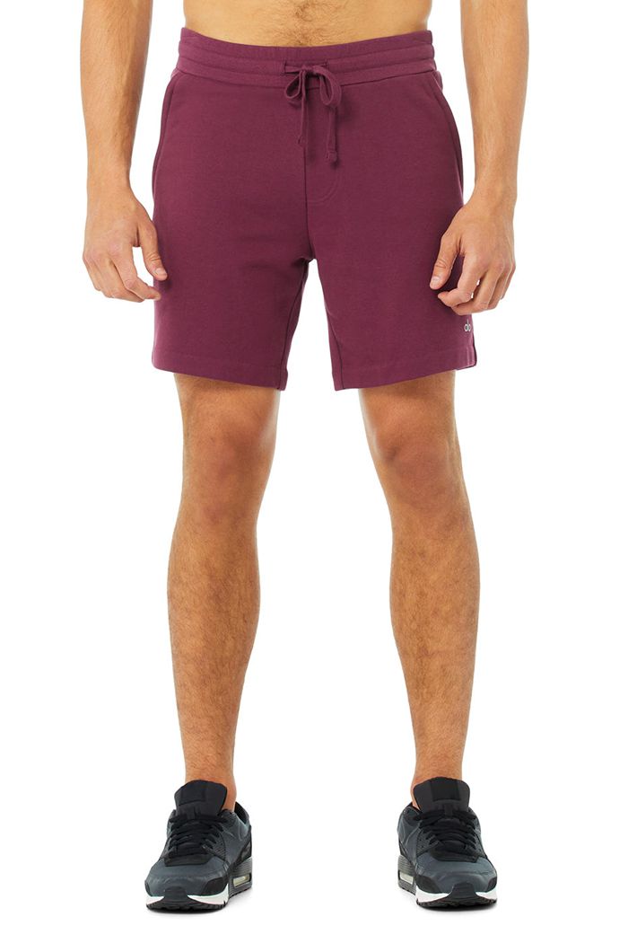 Alo Yoga Chill Men's Short Red | NSFTKDH-84