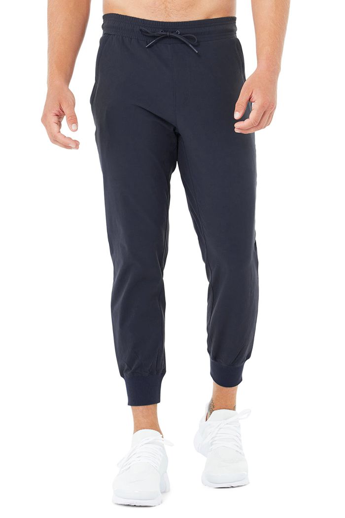 Alo Yoga Co-Op 7/8 Men's Pants Black | BMIPCWA-25