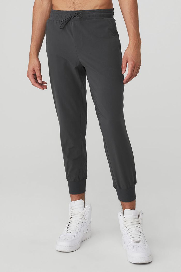 Alo Yoga Co-Op 7/8 Men's Pants Dark Grey | ENZTLQJ-73