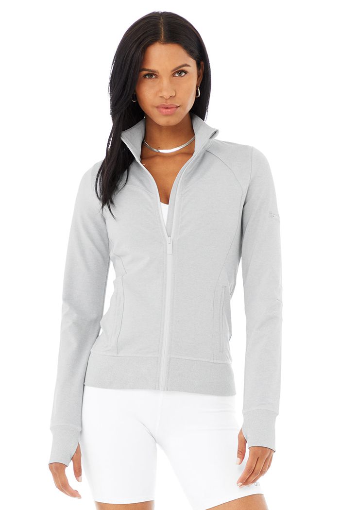 Alo Yoga Contour Women's Jackets Grey | BYRSMGV-09