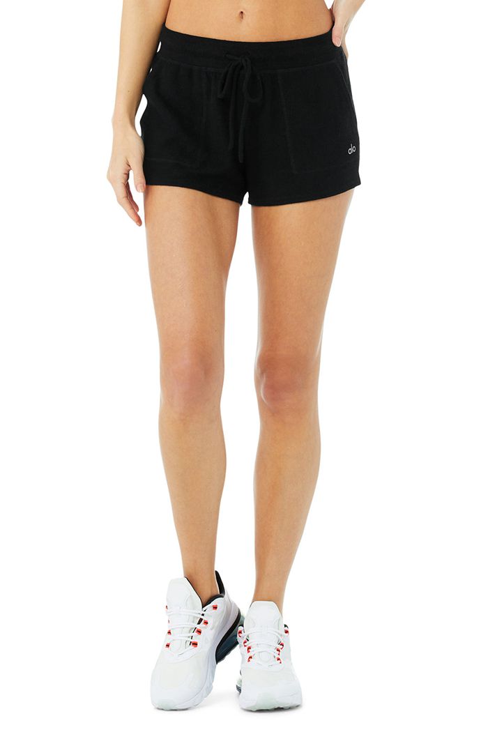 Alo Yoga Daze Women's Short Black | OMECXBT-34