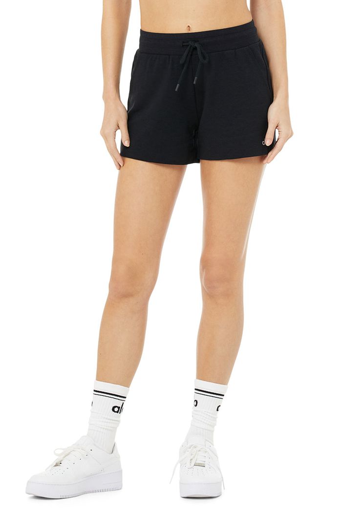 Alo Yoga Dreamy Women's Short Black | GCHWAMR-91