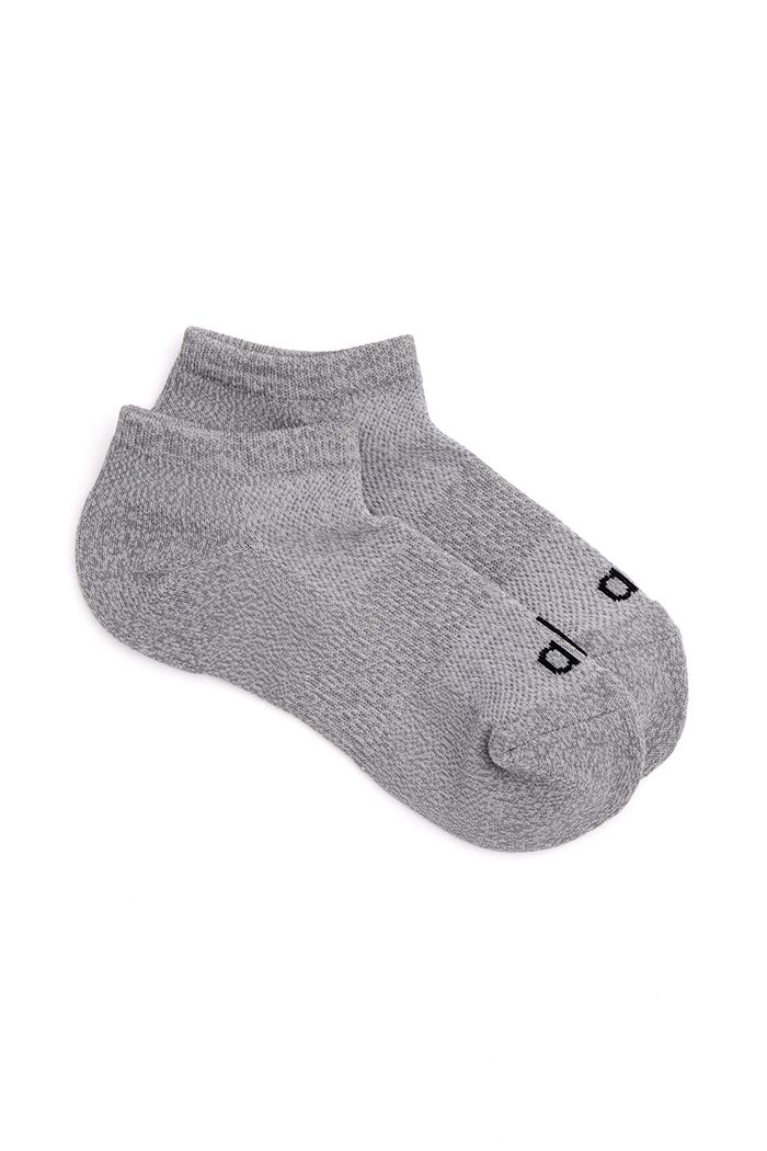 Alo Yoga Everyday Women's Socks Grey Black | HDRBYMW-15