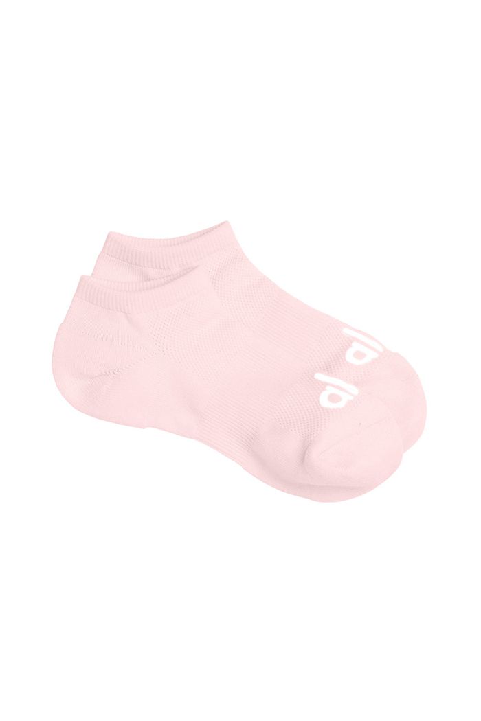 Alo Yoga Everyday Women's Socks Pink White | HXAVRNO-58