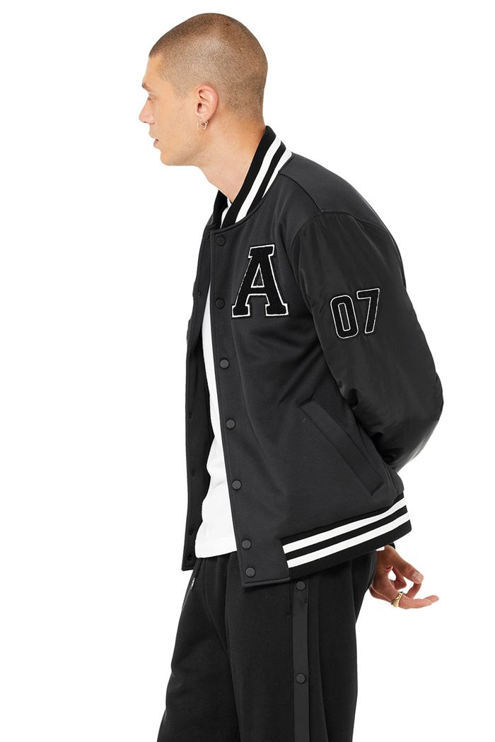 Alo Yoga G.O.A.T Men's Jackets Black | XVIGONB-02