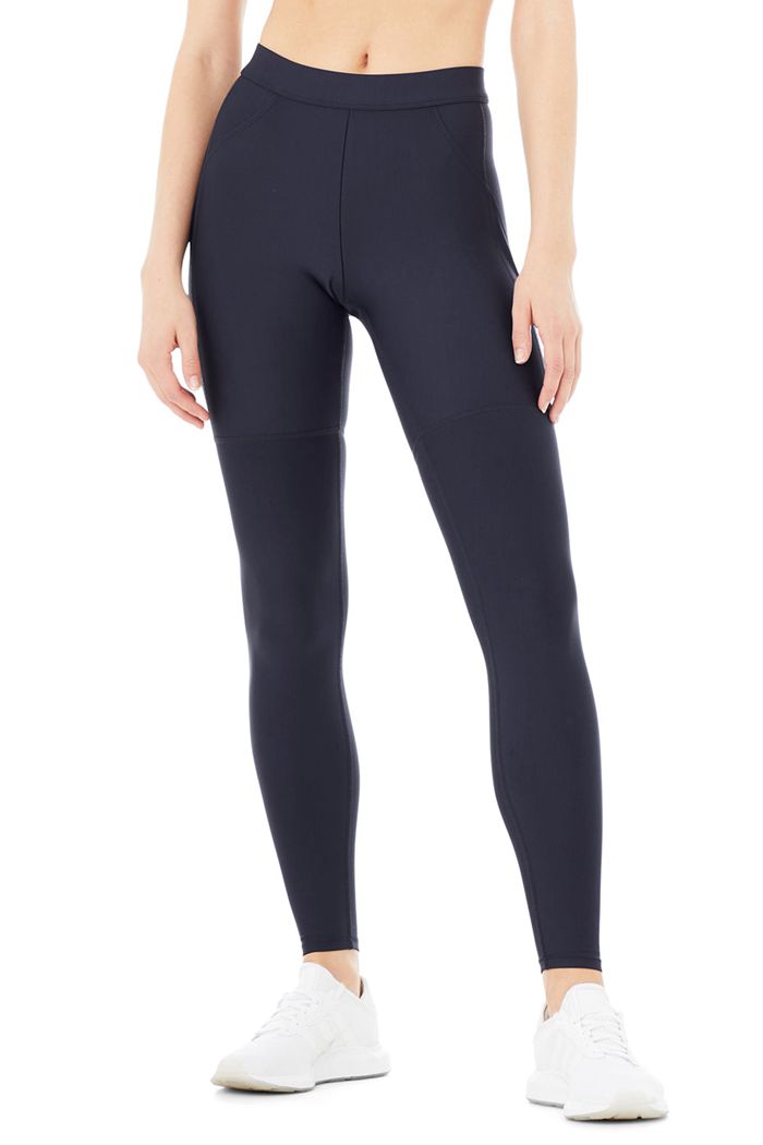 Alo Yoga High-Waist 4 Pocket Utility Women's Leggings Black | QOVXHYF-89