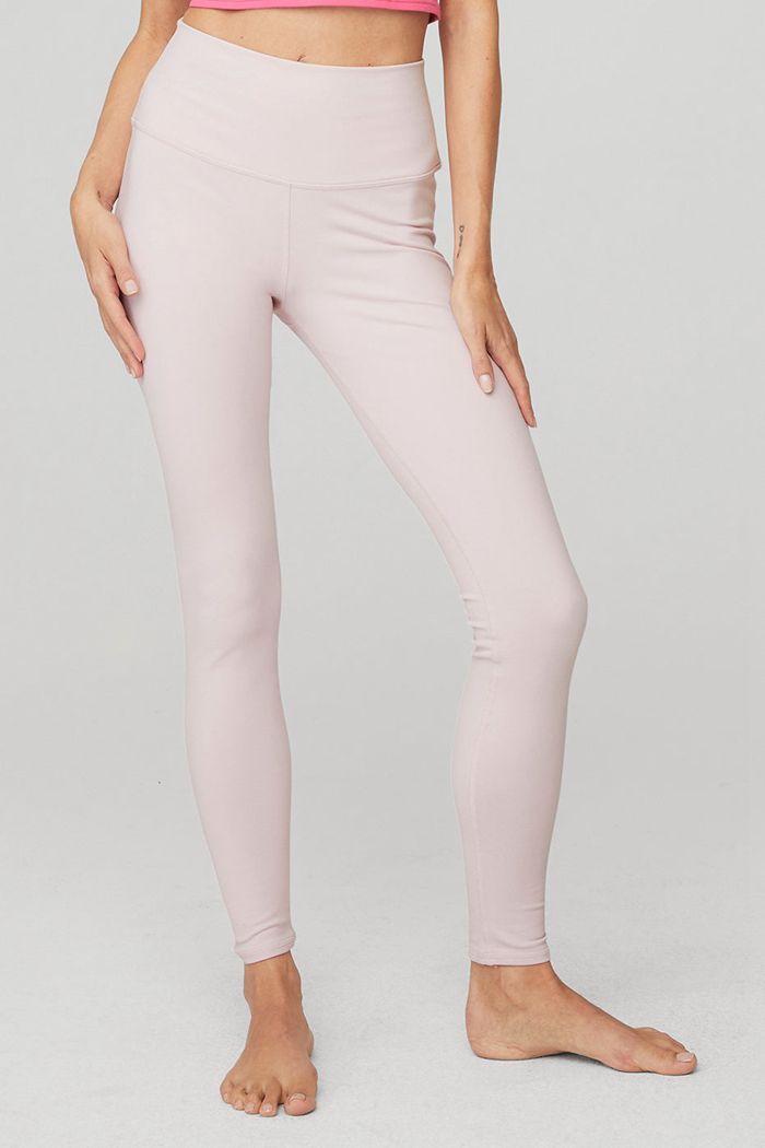 Alo Yoga High-Waist Airbrush Women's Leggings Pink | HUEAQRS-39