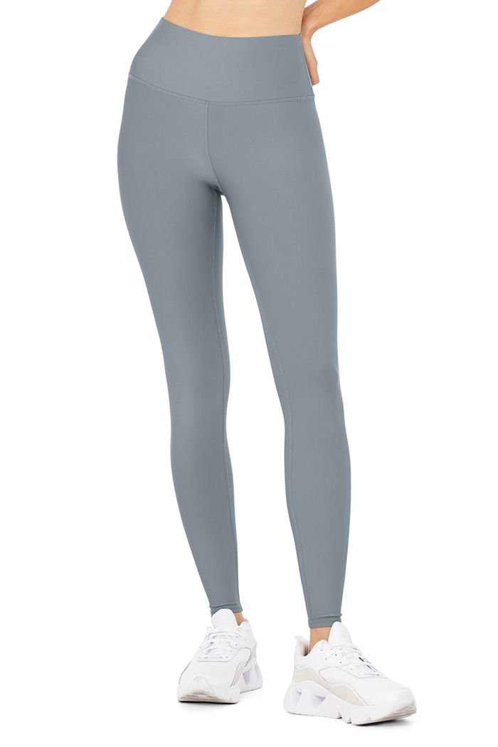 Alo Yoga High-Waist Airlift Women's Leggings Grey | PJKZFAQ-12