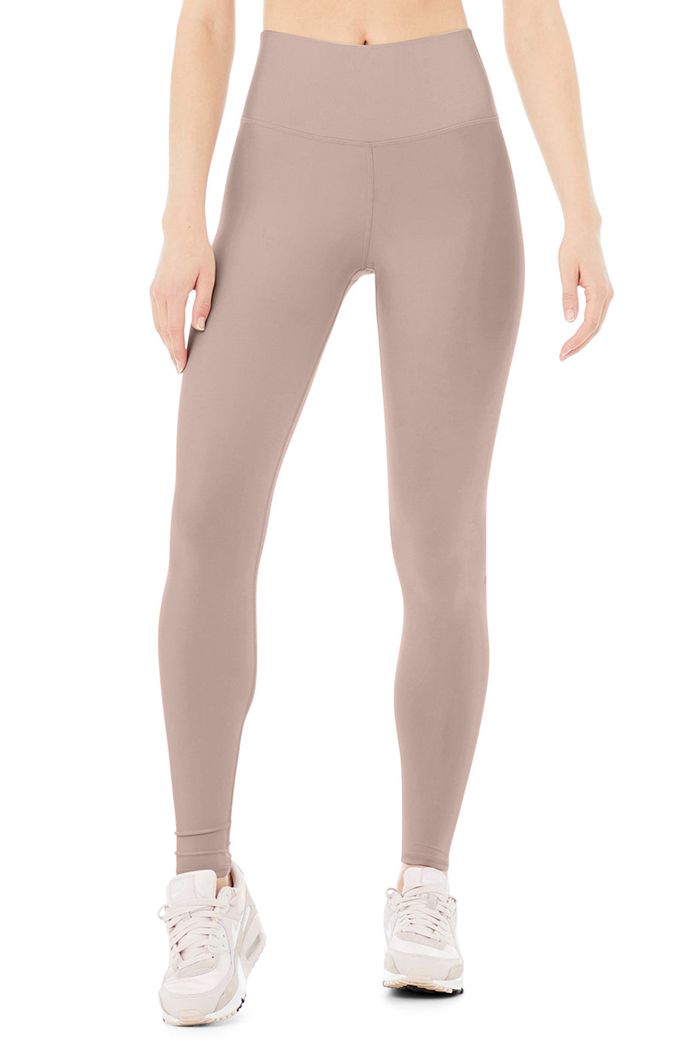 Alo Yoga High-Waist Airlift Women's Leggings Pink | QWHZTJS-82