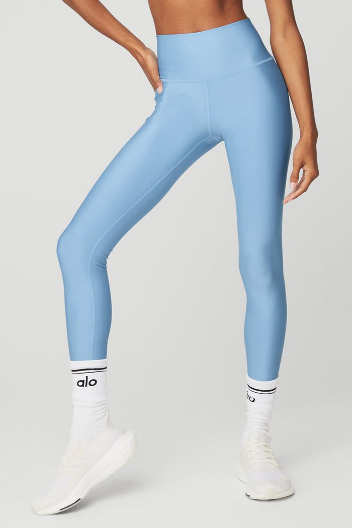 Alo Yoga High-Waist Airlift Women's Leggings Blue | VJSEOLN-56