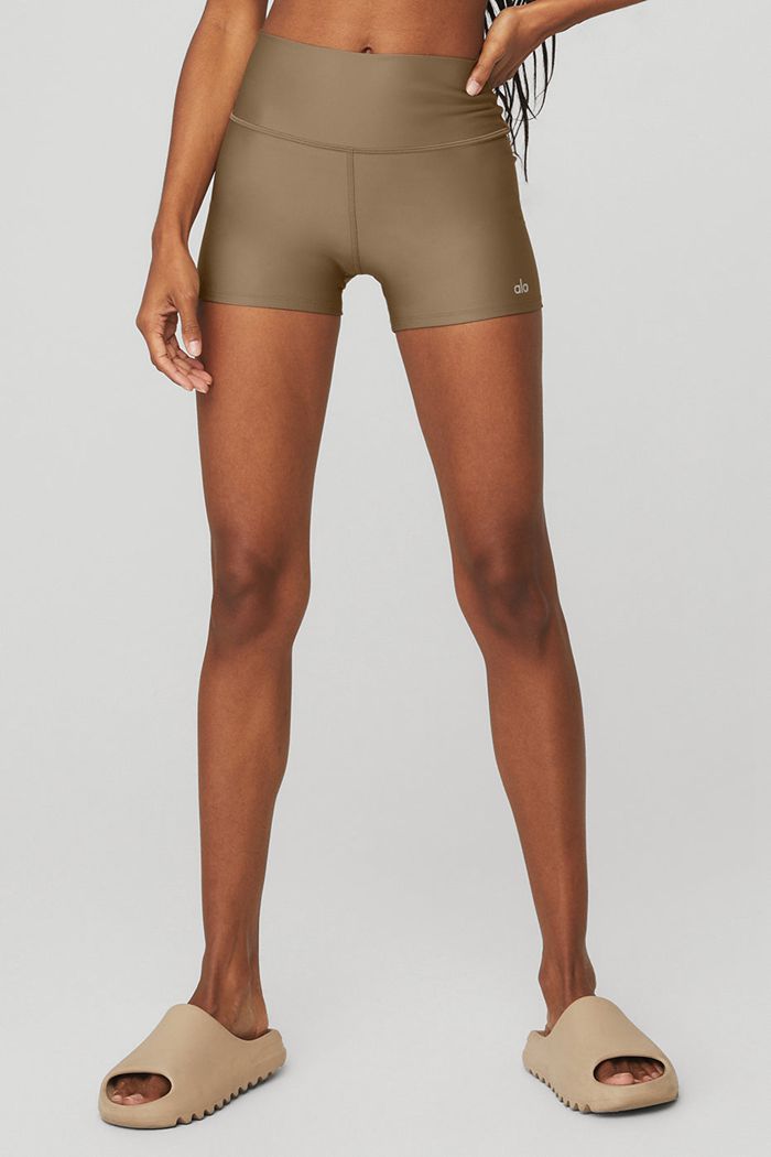 Alo Yoga High-Waist Airlift Women's Short Brown | ZCFXHOP-92