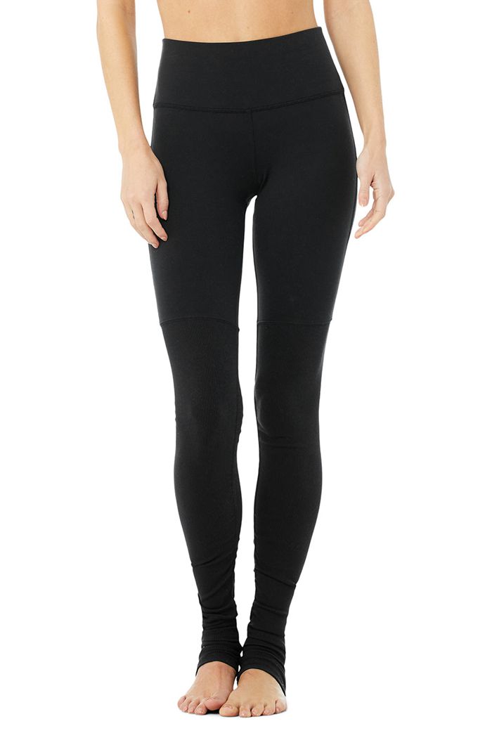 Alo Yoga High-Waist Goddess Women's Leggings Black | HMUFQRB-16