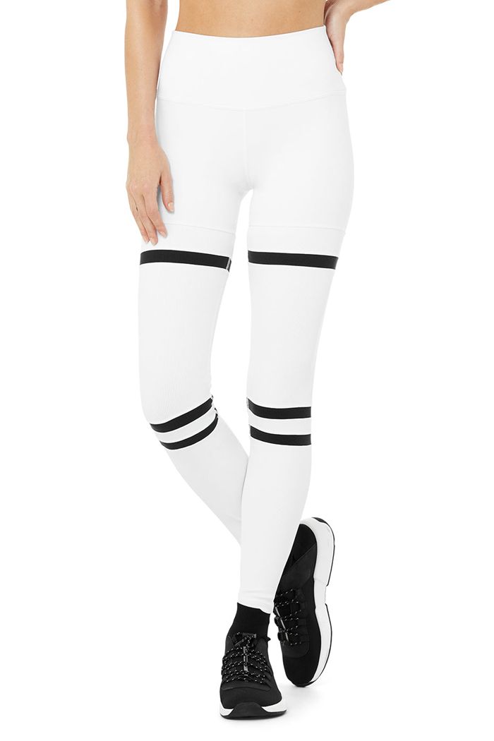 Alo Yoga High-Waist Legit Women's Leggings White | RJDHXOM-08