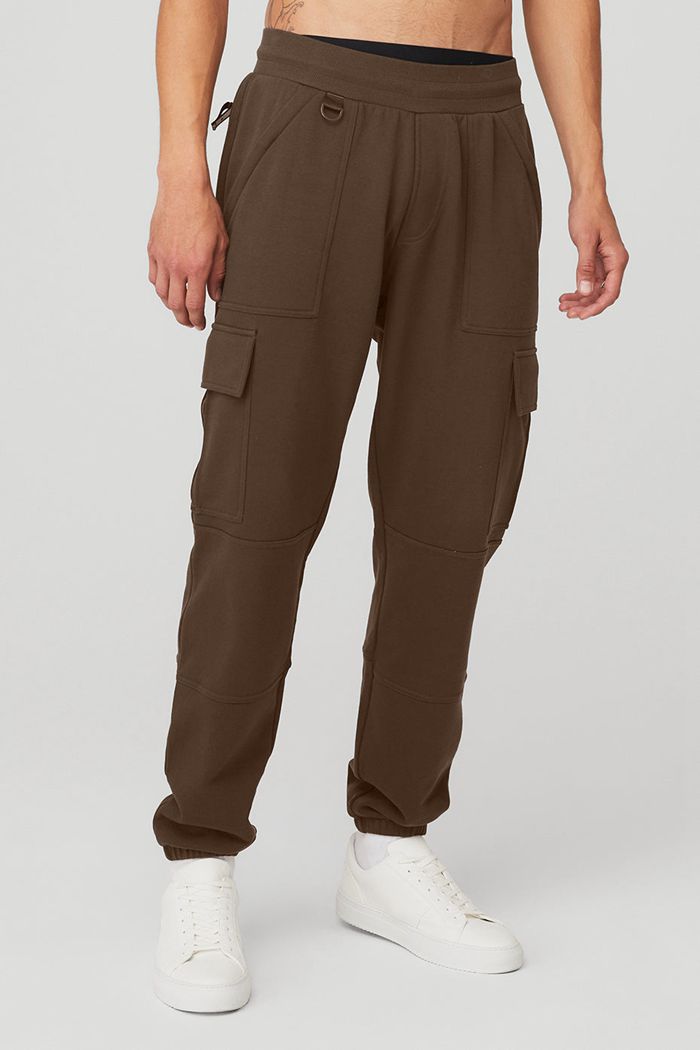 Alo Yoga Highline Cargo Men's Pants Black | XNKGVDE-96