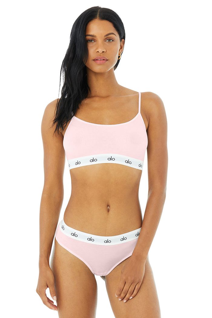 Alo Yoga Icon Cami Women's Bras Pink | SCOQKNU-50