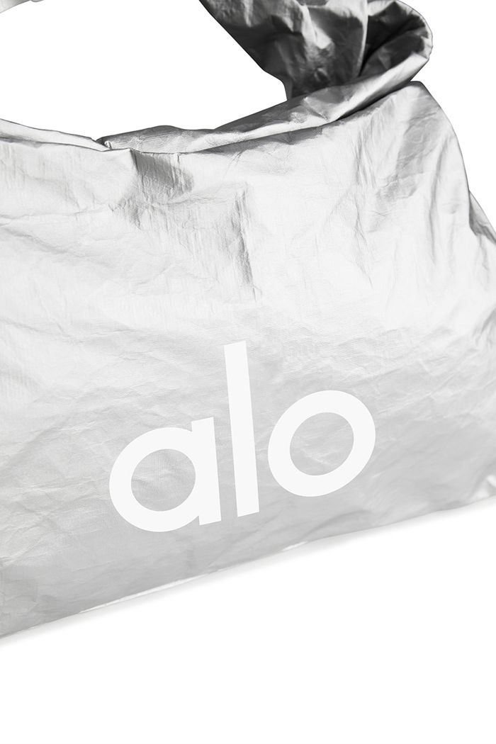 Alo Yoga Keep It Dry Fitness Men's Bags Silver | ZUKYJDA-92